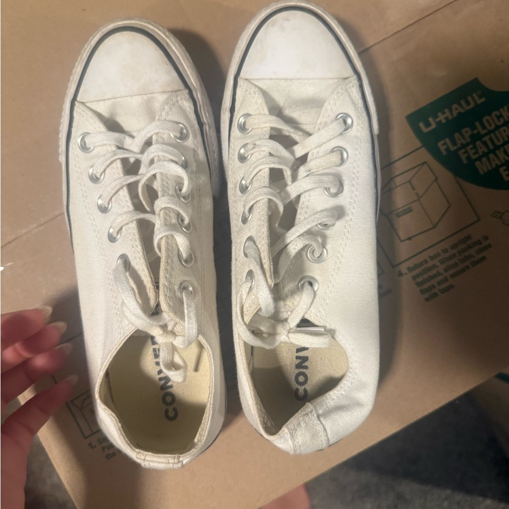 Converse White Low-Top Sneakers